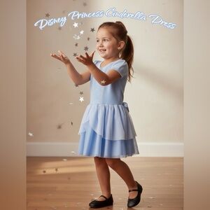 Disney Toddler Girl Cosplay Cinderella Princess Dress, size 2T, lace, tulle